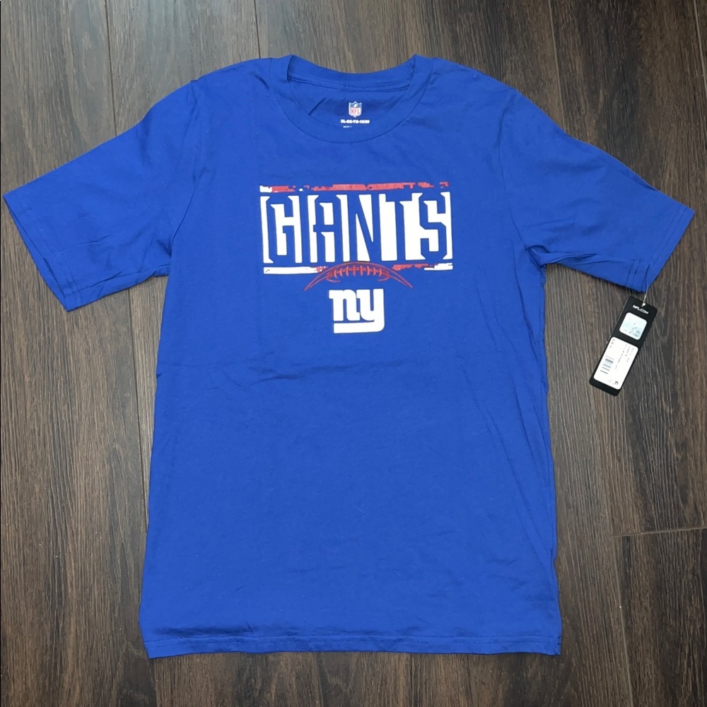 NFL Team Apparel Boy’s NY Giants Graphic T-Shirt, Size: XL